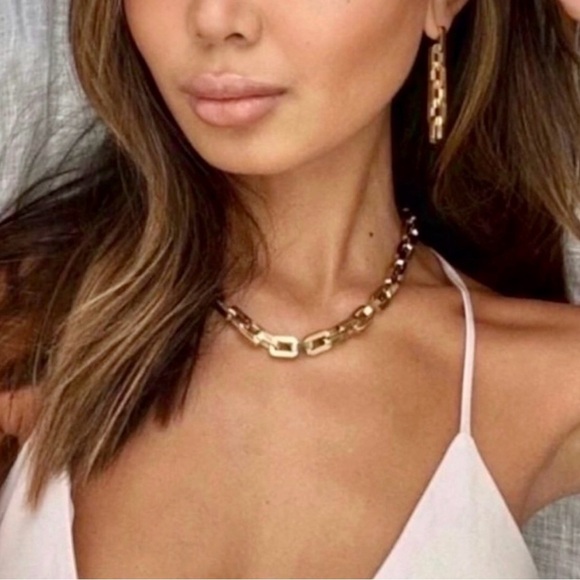 New Eddie Borgo Supra Chain Link Gold Necklace 💕 - Picture 6 of 12